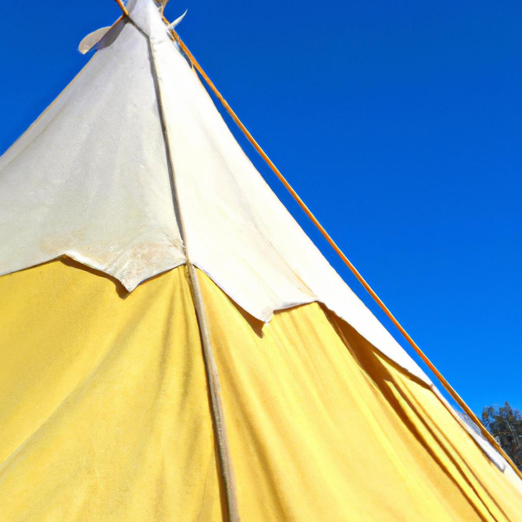 A-Z of tenting and camping site, location in the forest with a clear sky, green tall trees surrounding,smoke from a campfire, cozy tent set up, outdoor adventure, sleeping bags, sleeping under the stars, roasting marshmallows, peaceful retreat.