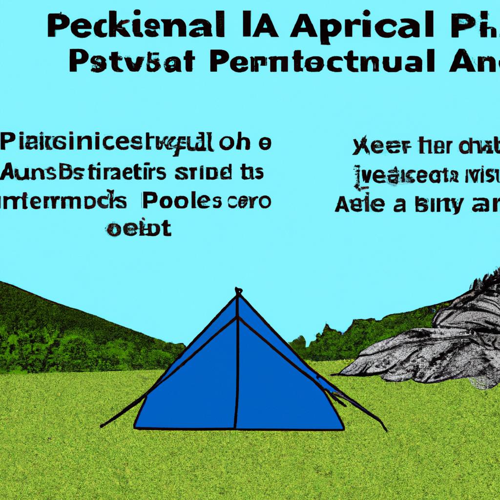 A_Empty_tenting_and_camping_site_with_trees_surrounding_a_clear_field_of_grass_underneath_a_bright_blue_sky_and_the_sun_shining_in_the_background_providing_a_peaceful_and_serene_setting_for_outdoor_adventures_and_connecting_with_nature.