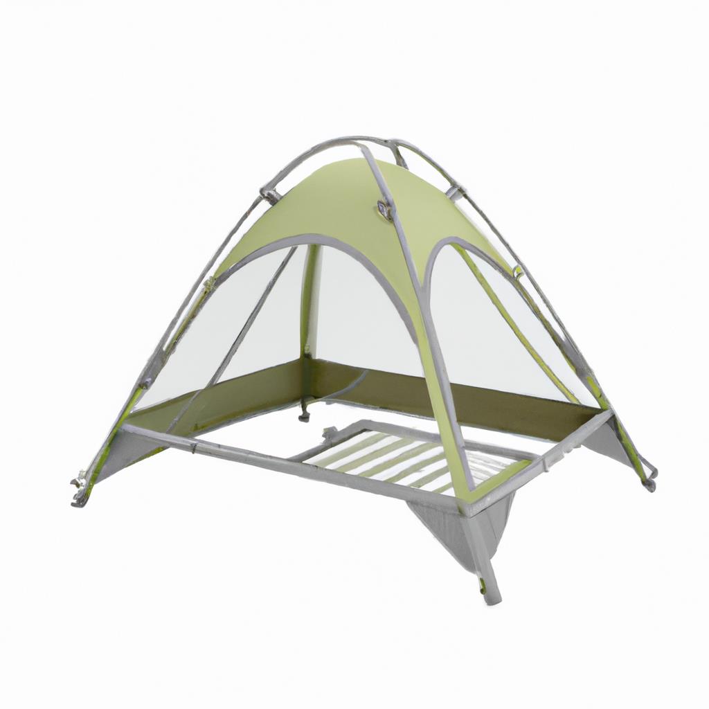 Group of colorful tents and camping equipment pitched on lush green grass in a beautiful natural setting. Smoky campfires dotting the landscape as people relax and enjoy the great outdoors. Sun shining down on the picturesque scene.