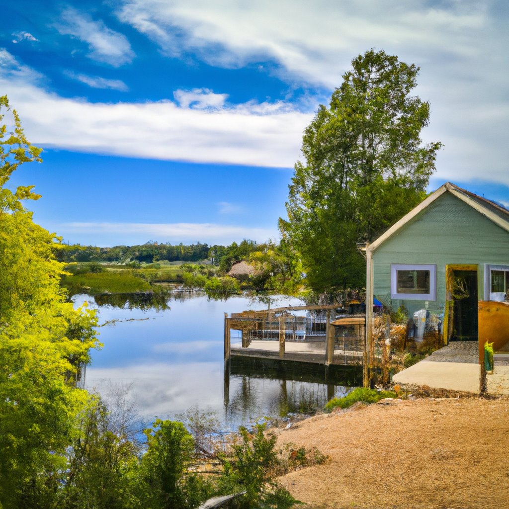 Charming Cottage Rentals and Countryside Getaway Experiences: A quaint cottage surrounded by lush greenery, blooming flowers, and a peaceful atmosphere. The perfect escape from city life, offering comfort, relaxation, and a taste of country living.