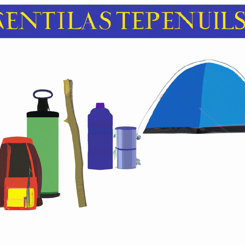 wooded, tenting, camping, site, essential