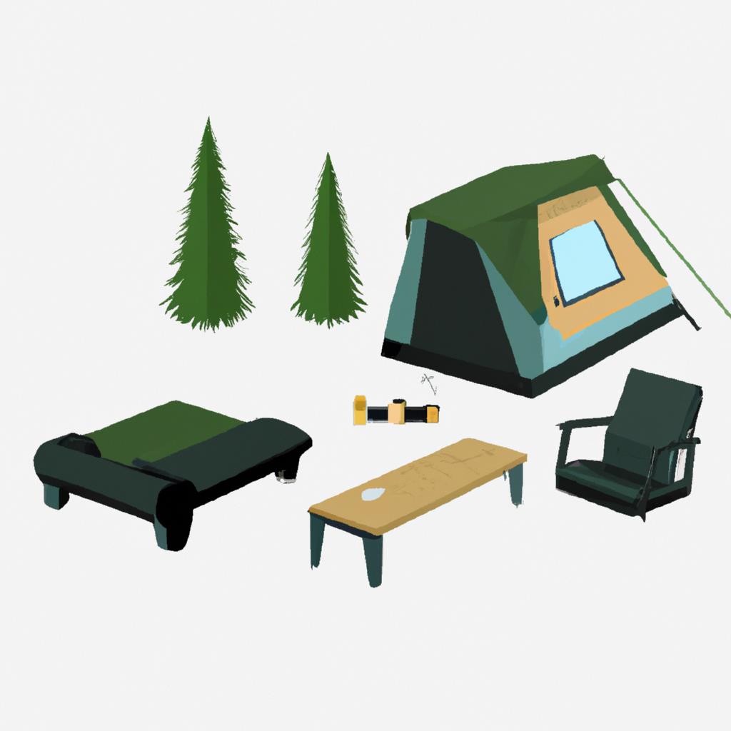 camping, furniture, outdoor, space, campsite