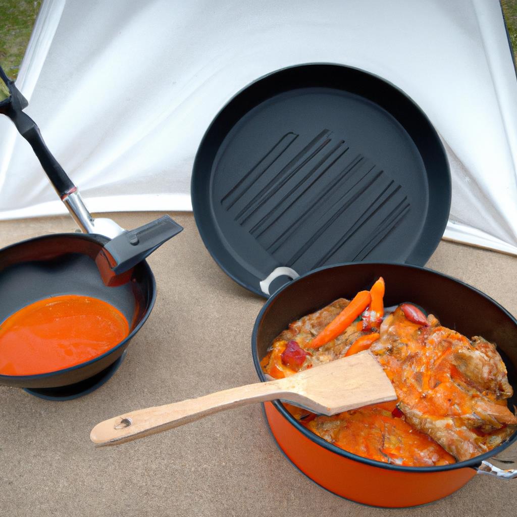 camping, tenting, campfire cooking, one-pot meals, outdoor cooking