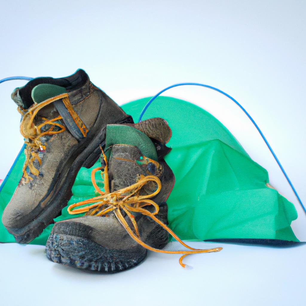 camping, hiking, boots, outdoors, adventure