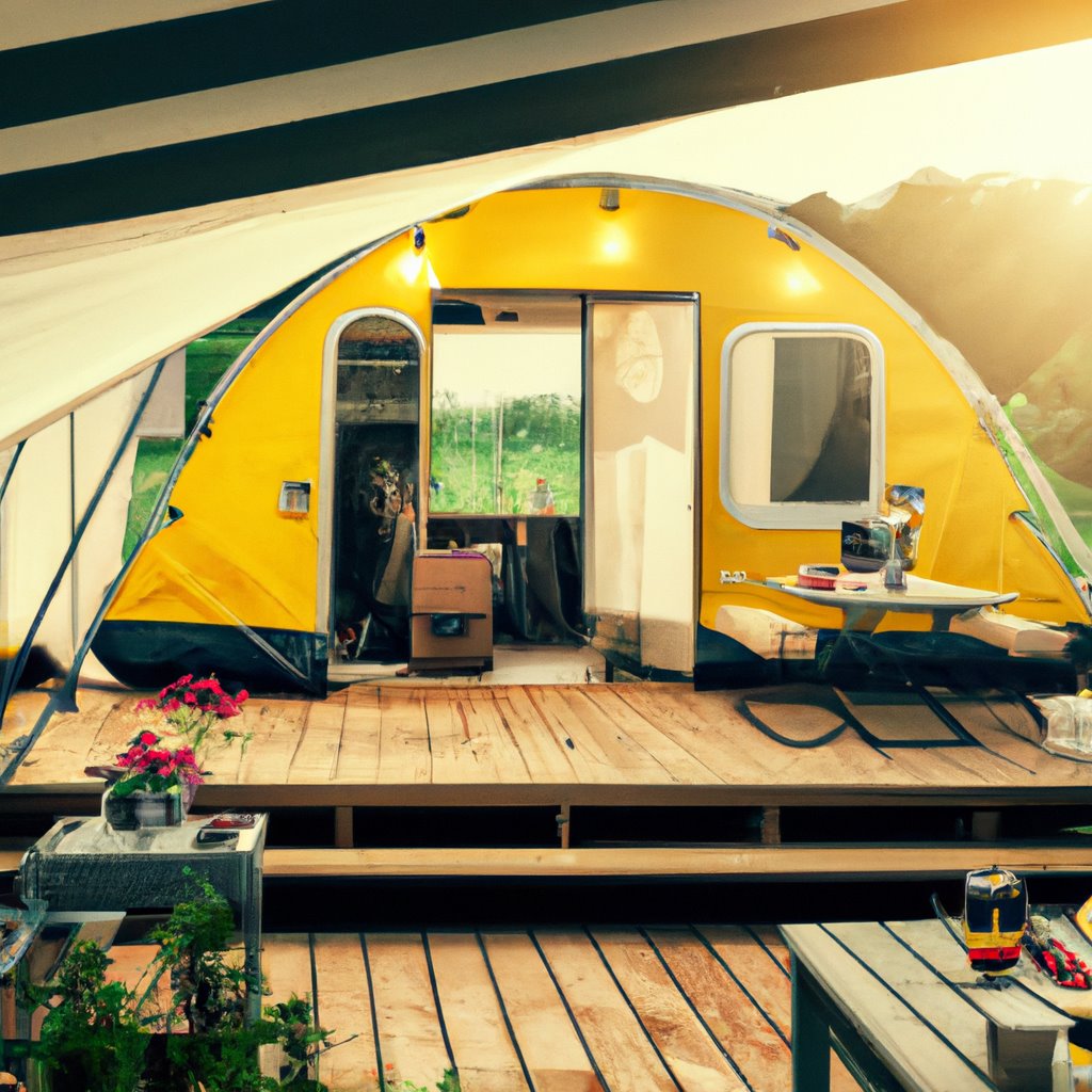 camping, tenting, site design, furniture sets, modern design