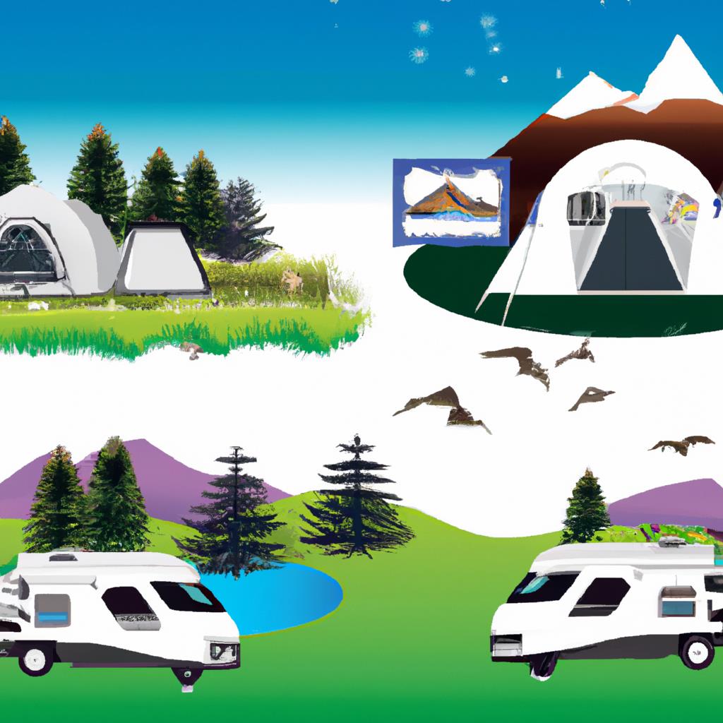 camping, tenting, RVs, outdoor, nature