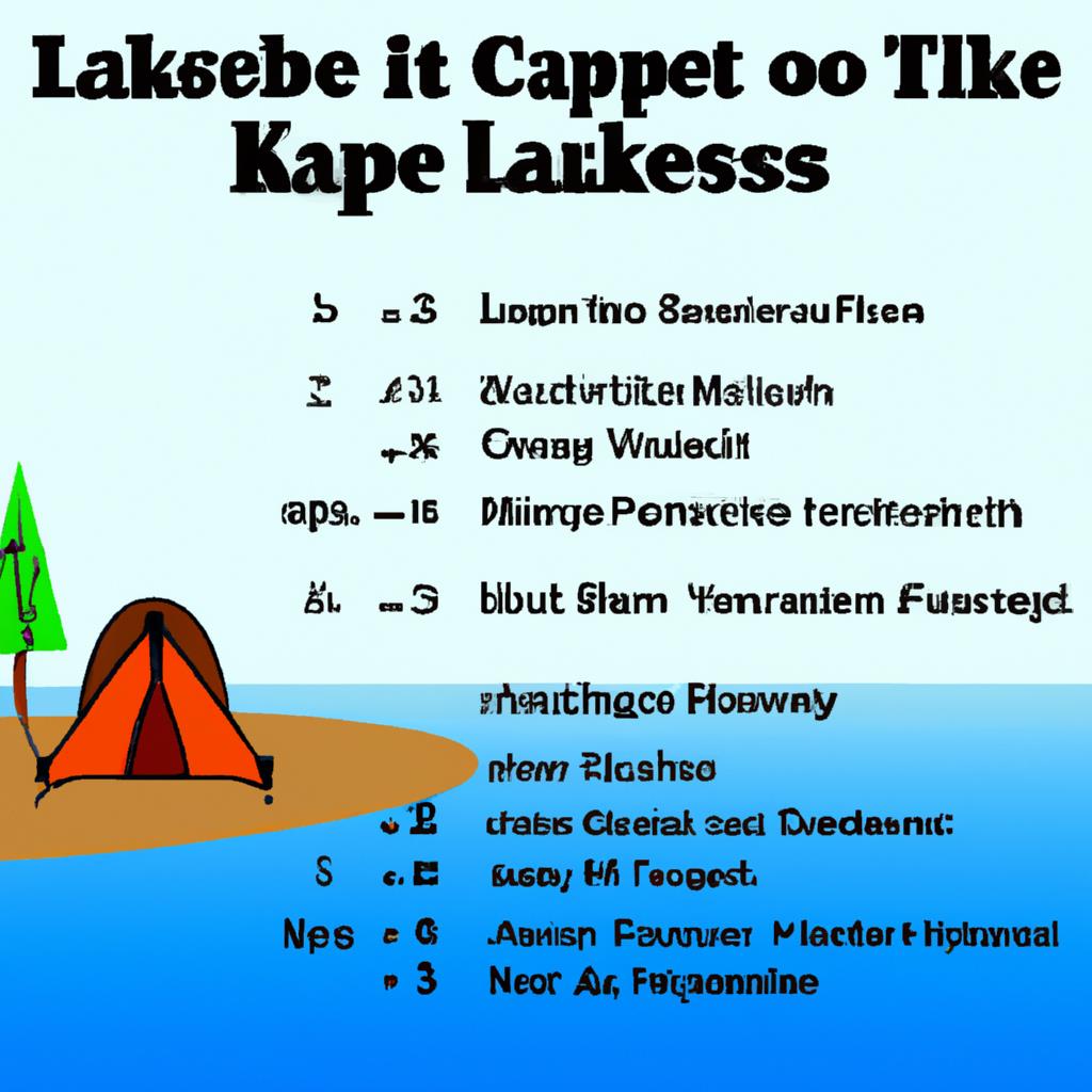 camping, lakeside, checklist, beginners, outdoors