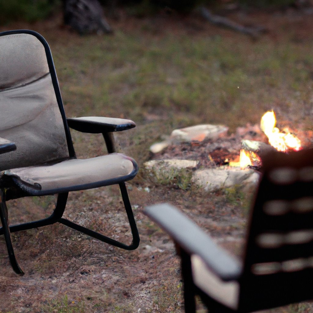 camping, campfire, reclining chairs, outdoor gear, cozy