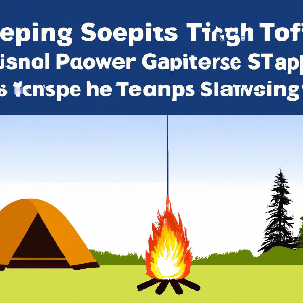 campfire, safety, tenting, camping, tips