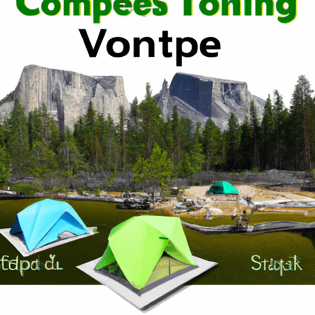 tenting, camping, Yosemite National Park, outdoors, travel